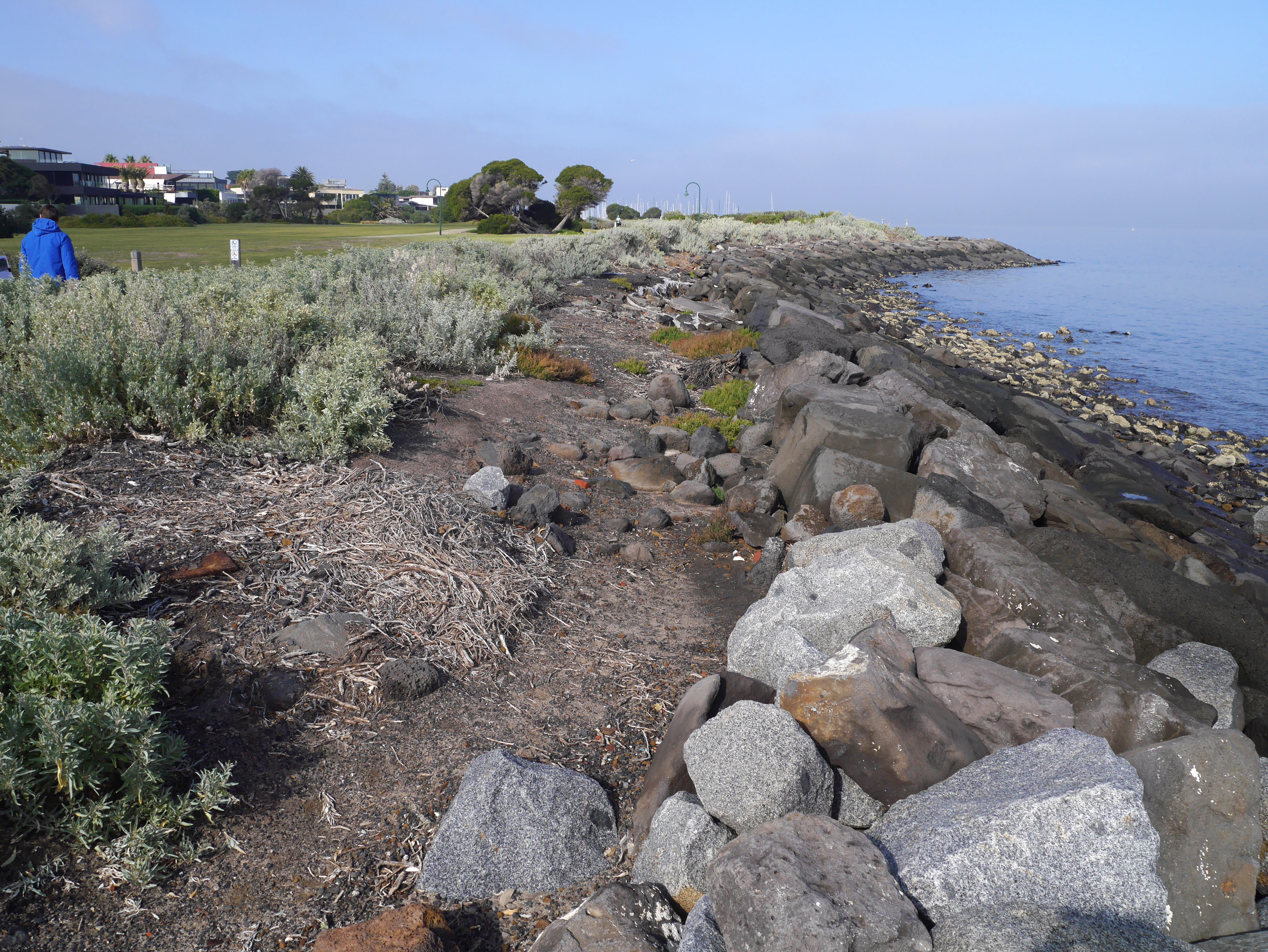 North Road Foreshore Seawall - Current: North Road Foreshore Seawall - Current